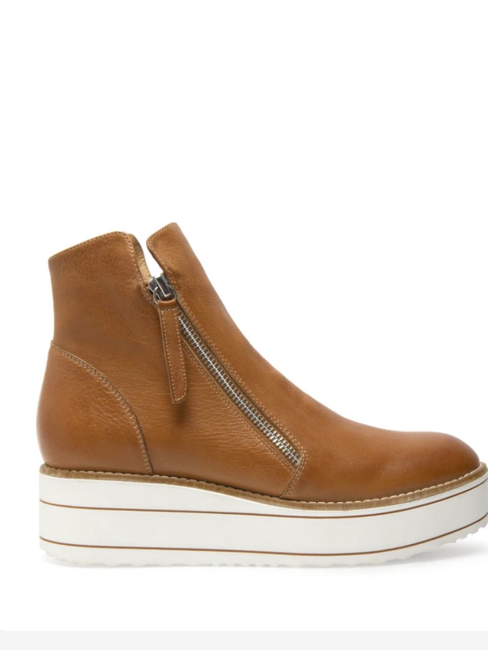 SILENT D women's nene boots in tan/white 6.5